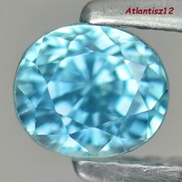Curiosity! Genuine, 100% term. Ocean blue zircon gemstone 1.29ct (vvs) !! - Value: HUF 45,200