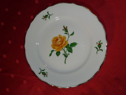 Bavaria német porcelán, antik süteményes tányér rózsa mintával, átmérője 19,5 cm. Vanneki!