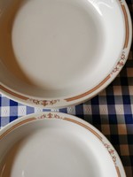 Alföldi porcelán leveses, főzelékes tányér mintás szélű 