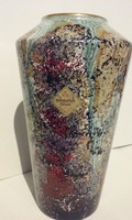 SCHEURICH folyatott mázas kerámia váza