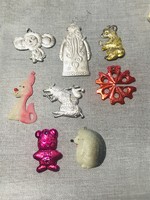 Régi retro szovjet műanyag karácsonyfadísz,állatok,figurák