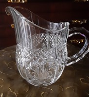 Crystal jug, spout, hand sanding, flawless display case condition