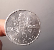 5 pengő 1945 /magyar pénzérme,alumínium