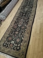 280 x 82 cm kézi csomozasu Iráni Herati perzsa szőnyeg eladó 