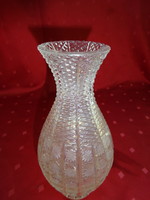 Gyönyörű kristály váza, magassága 20,5 cm. Vanneki!