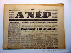 1923 október 10  /  A NÉP  /  Régi ÚJSÁGOK KÉPREGÉNYEK MAGAZINOK Ssz.:  15908