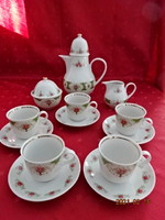 Henneberg német porcelán, öt személyes kávéskészlet. Vanneki!