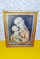 Gyönyörű, Hummel régi Madonna kép 