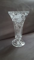 Beautiful rose crystal vase 23 cm.