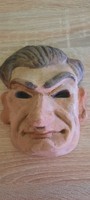Szignált groteszk portré fali kerámia: Szigethy