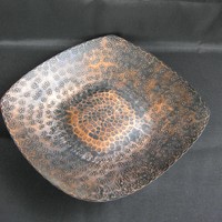 Copper wall bowl