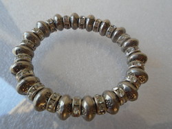 Original Tömőr Tibetan silver women's bracelet with rubber, good for each wrist, 1 cm