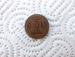 50 fillér 1938 Nagyon szép érme !  