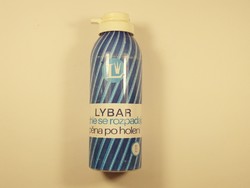 Retro LYBAR borotva hab borotvahab spray flakon - Csehszlovák gyártmány - 1970-1980-as évekből