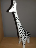 Hollóházi kézzel festett porcelán zsiráf