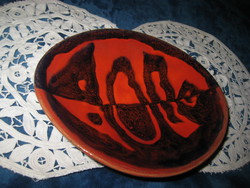 Retro, wall bowl, nice condition, from the 60s, 18 x 15 cm
