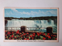 Retro levelezőlap, képeslap, Niagara vízesés, USA, 1972