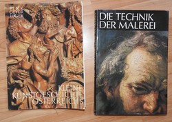 Die Technik der Malerei _ Kleine Kunstgeschichte Österreichs - német művészeti könyvek