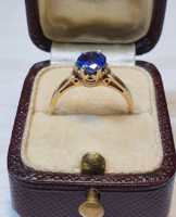 Tanzanit Köves Arany Gyűrű