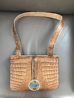 Krokodilbőr táska antik