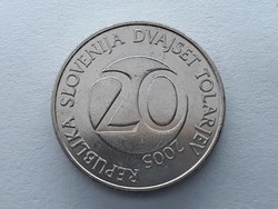 Szlovénia 20 Tolár 2005 - Szlovén 20 tolarjev, tolar 2005 külföldi pénz, érme