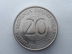 Szlovénia 20 Tolár 2004 - Szlovén 20 tolarjev, tolar 2004 külföldi pénz, érme