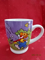 German porcelain, Easter glass with milka inscription, height 10 cm. He has! Jókai.