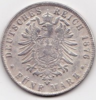 Német államok / Poroszország /,forgalmi érme, 5 márka 1914