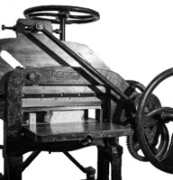 Antik papírvágó gép