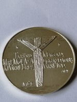 MÉE Budapesti Csoport Erdélyért Ezüst Emlékérem 1988  35,5 Gr 42mm