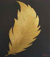 Absztrakt dekorációs akrilfestményem, 54 cm x 46 cm