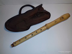 Vintage hopf-minuet-blockflote wooden flute incomplete