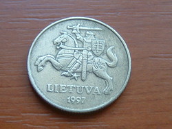 LITVÁNIA 50 CENTU 1997 A típus 60%-70% réz, 40%-30% cink #