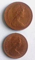 Nagy Britannia 1/2- 1 penny 1971