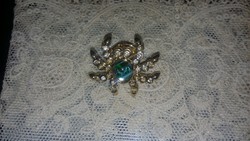 Pierre lang gold brooch with badge