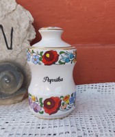 Kalocsai , Kalocsa virágos Gyönyörű  Paprika fűszertartó fűszeres  falusi porcelán  Gyűjtői  10