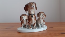 Kutyák, német Grafenthal porcelán