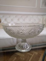 Antique, crisis-era pedestal serving, fruit bowl, 23 cm