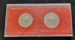 "Tanácsköztársaság" ezüst 50 + 100 Forint 1969 MNK. Tok sérült!