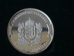 A Magyar Köztársaság Országgyűlése 925 ezüst emlékérme - 32 gramm (Bozó Gyula)