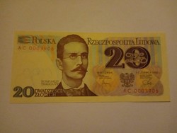 Tökéletes Unc  20   Zloty Lengyelország  1982 !! Ritka !!