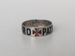 I. világháborús ezüst gyűrű "Pro Patria"