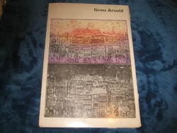 Gross Arnold Album , a művész rajzos ,szöveges ajánlással ,12 db rézkarccal /ofszet /  29 x 42 cm