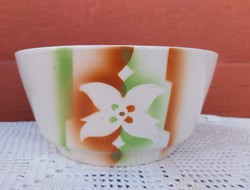 Beautiful Granite Flowered Plate, Nostalgic Snack Piece, Rustic Village Decor, Vintage 35