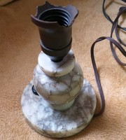 Antik márvány asztali lámpa hibás foglalattal