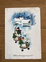 Régi Karácsonyi - Kecskeméty Károly rajzos képeslap