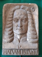 Tóth Sándor: Hatvani István dombormű, 53 cm
