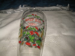 Mszp ball, from 2001, carnival commemorative glass 23 cm