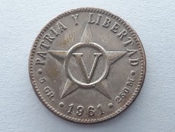 Cuba 5 Centavos 1961 - Cubai 5 centavos 1961 külföldi pénz, érme