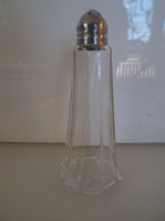 Üveg - RÉGI - NAGY - VASTAG - sószóró - 11 x 5 cm - hibátlan 